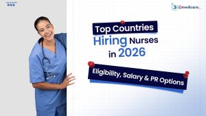 Read more about the article Top Countries Hiring Nurses in 2026: Eligibility, Salary & PR Options